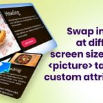 How to swap images at mobile breakpoints with custom tags and attributes
